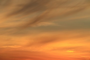 sunset beautiful colorful twilight in blue sky and cloud soft