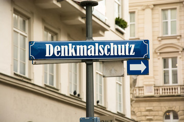 Naklejka premium Schild 192 - Denkmalschutz
