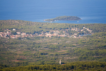 Sveti Nikola highest peak on the island of Hvar