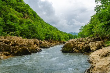 Mountain rocky river