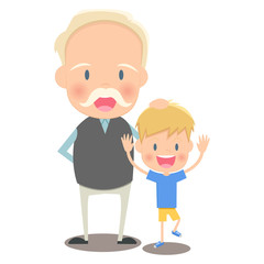 おじいさんと男の子