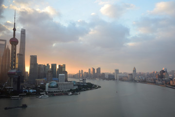 Fototapeta na wymiar City view of Shanghai