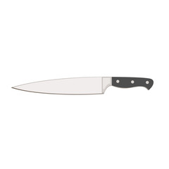 Kitchen knife. Universal. Flat design. Abstract concept. Vector illustration.