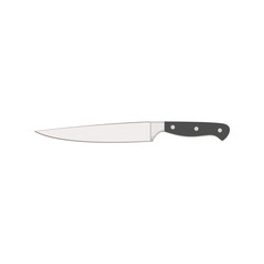 Kitchen knife. Utility. Flat design. Abstract concept. Vector illustration.