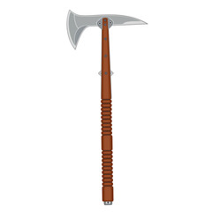 Ax white concept. Flat design. Abstract concept. Vector illustration.