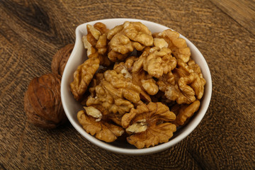 Opened walnuts
