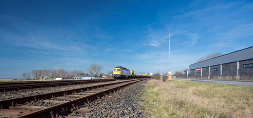 Obraz premium Nord-Ostsee-Bahn between Sylt and Hamburg