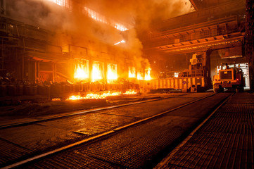 Accident at a steel mill
