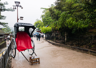 Rikusha (rickshaw) on Miyajima Island