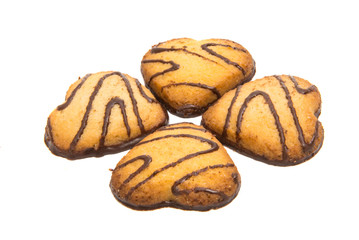 Butter cookies isolated