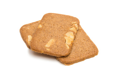Butter cookies isolated