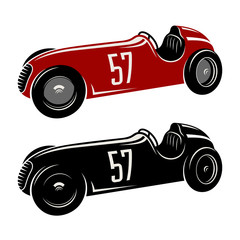 Racing car vector illustration. Vintage sport car Graphic Tee