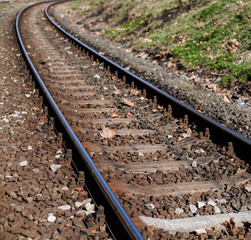 Naklejka premium Railway tracks