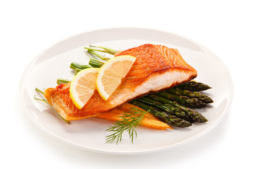 Fish dish - roast salmon