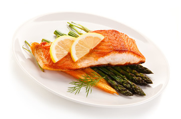 Fish dish - roast salmon