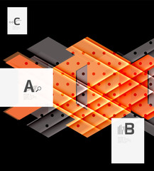 Vector abstract geometrical shapes background