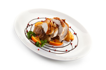 Roast chicken fillet