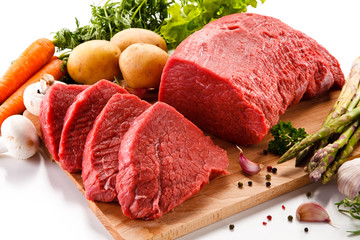 Fresh raw beef