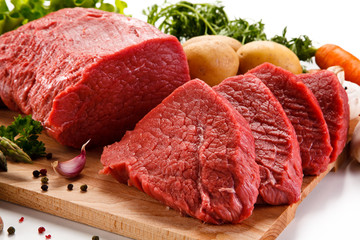 Fresh raw beef