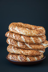 Traditional Turkish bagel - Simit