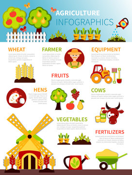 Agriculture Farm Infographic Poster