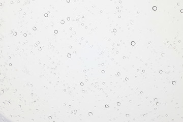 Water drops on glass, Rain droplets on glass background.