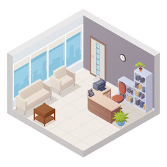 Isometric Office Interior