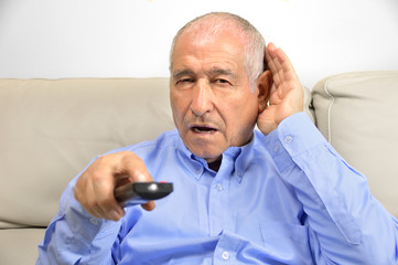 Deafness of a man