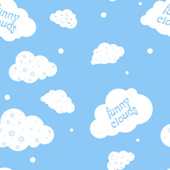 Clouds on a Background Sky