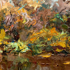 Oil painting, handmade