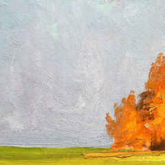 Oil painting, handmade