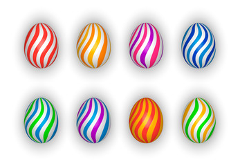 Colorful easter eggs