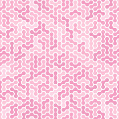 Geometric pink seamless pattern with. Wrapping paper. Scrapbook paper. Tiling. Vector illustration. Background. Graphic texture for design, wallpaper.