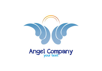 Fototapeta premium Logo business aziendale angelo spirituale