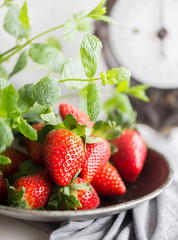 Fresh ripe strawberries. Summer concept