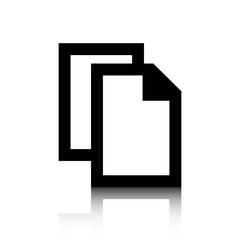 copy icon stock vector illustration flat design