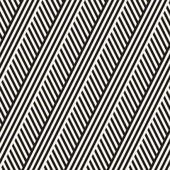 Interlacing Parallel  Stripes. Vector Seamless Monochrome Pattern.