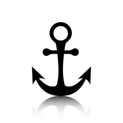 anchor icon stock vector illustration flat design