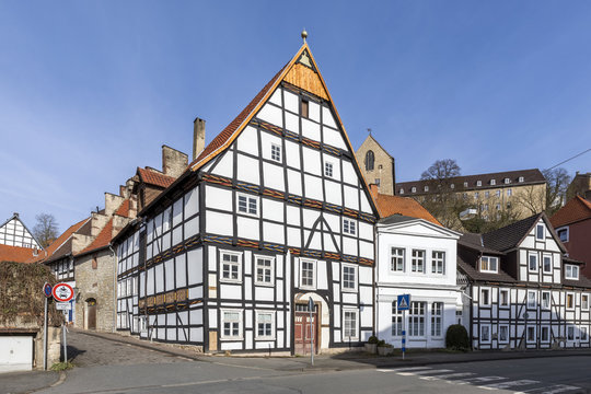 Historic &bdquo;Glockengie&szlig;erhaus&ldquo; in Warburg (Germany)