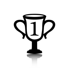 champions cup icon stock vector illustration flat design