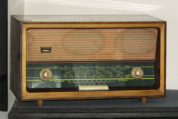 Old radio from 1950 and the years.