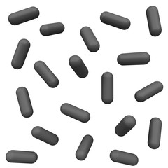 Abstract simple geometric shapes isolated on white background. Cartoon cute children forms. Colorful funny realistic glossy style. Plastic reflective material. 3D render.