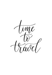 time to travel black and white hand written