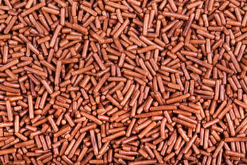 Chocolate vermicelli background 