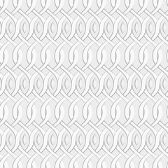 black and white geometric seamless pattern, abstract background with wavy intersecting elements