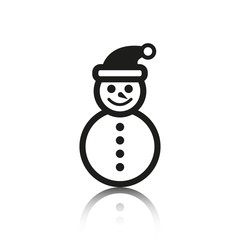 snowman icon stock vector illustration flat design