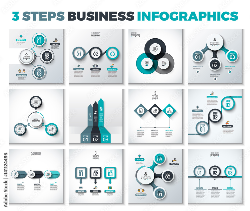 Poster business data visualization.