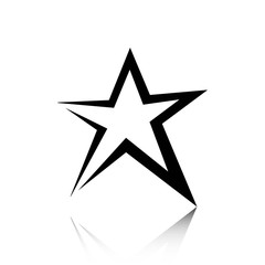 star icon stock vector illustration flat design