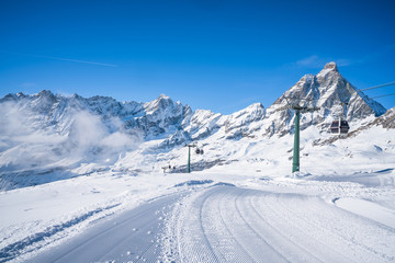 Italian Alps in the winter