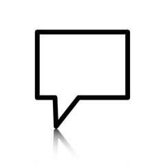 Speech Bubbles Icon. Chat pictogram icon stock vector illustration
